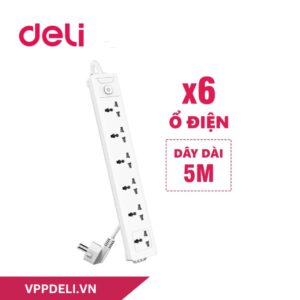 Ổ cắm điện DELI ET406